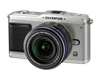 Olympus E-P1 front view