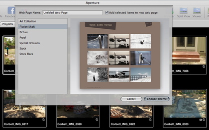 Themes for Aperture
